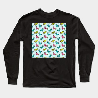 Colorful Little Birds Long Sleeve T-Shirt